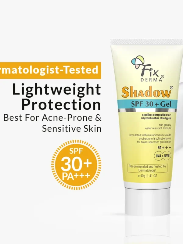 Shadow SPF 30+ Gel Sunscreen 40g | Lightweight Gel Sunscreen For Oily & Acne-Prone Skin