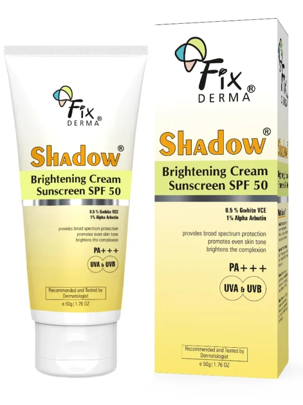 Shadow Brightening Sunscreen Cream SPF 50+ | Best Sunscreen For Dry Skin That Brightens & Protects
